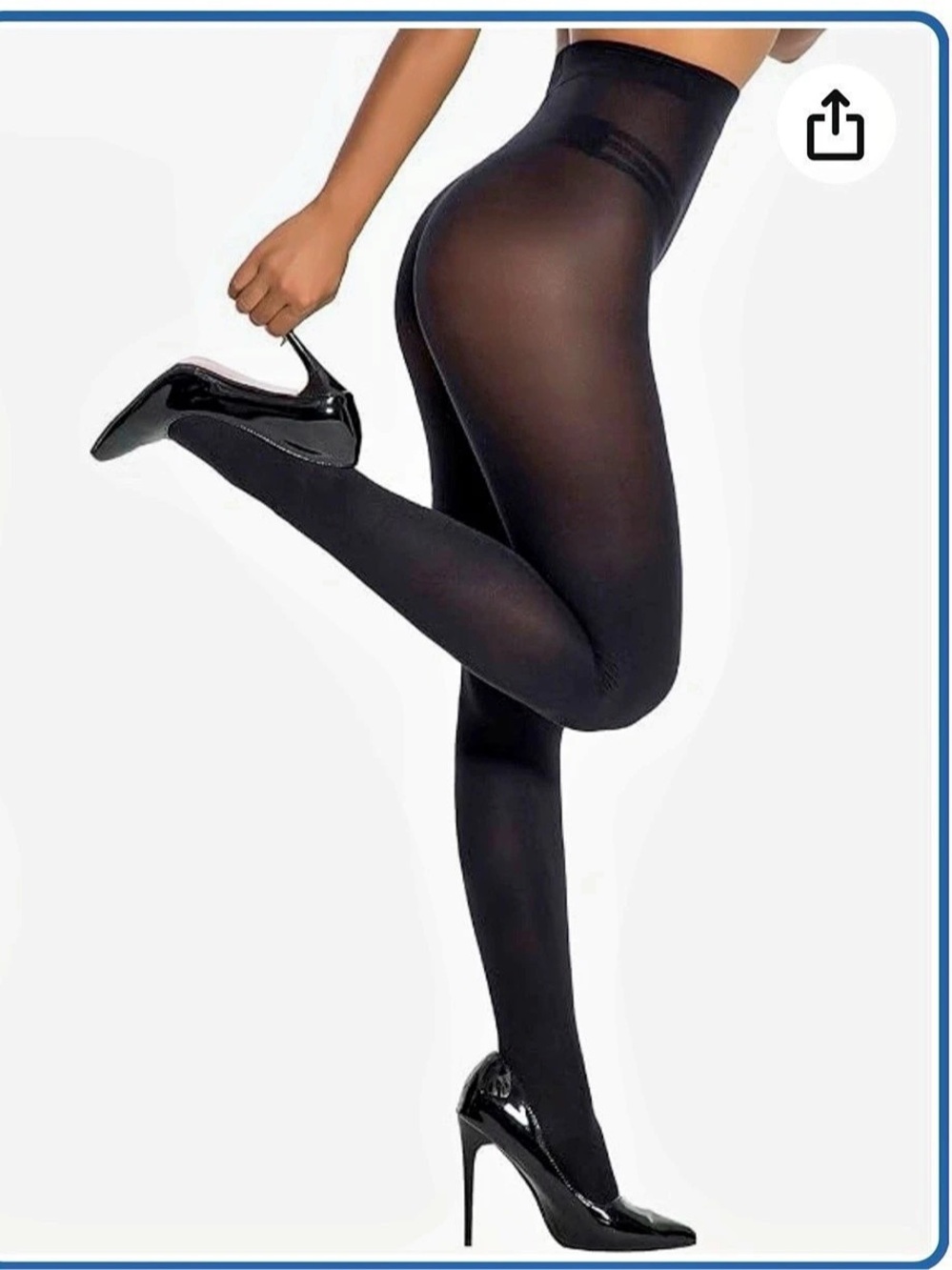 HONENNA Women's Pantyhose Tights Black Size A-B NWT